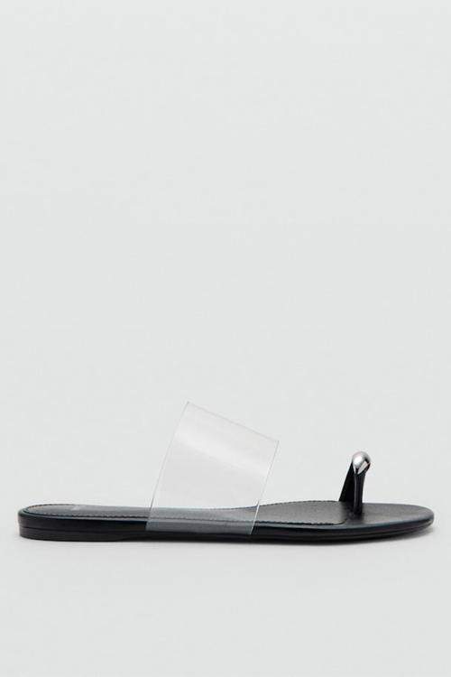 Drop toe post slide - black