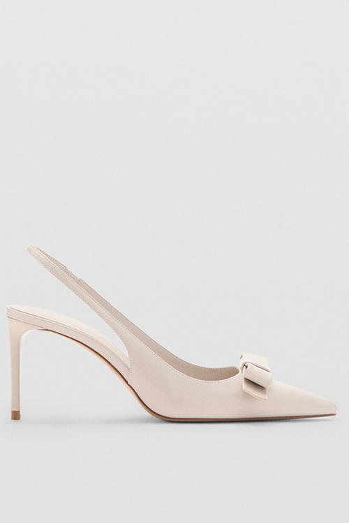 Facio closed toe slingback - light beige