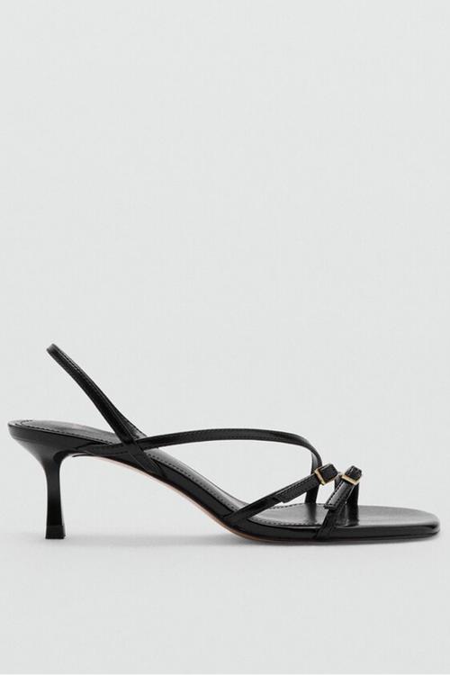 Samba open toe slingback - black