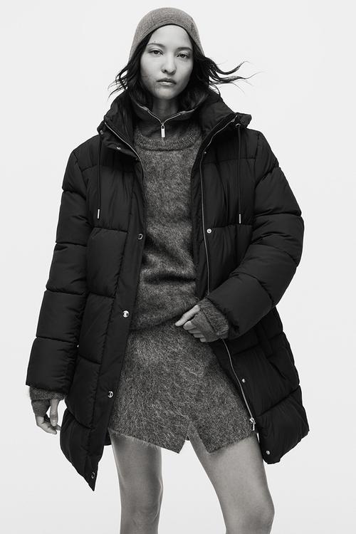 Puffer coat - black