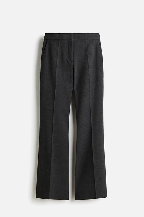 Flared tailored trousers - charcoal grey
