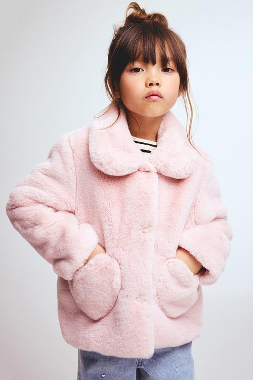 Fluffy jacket - light pink