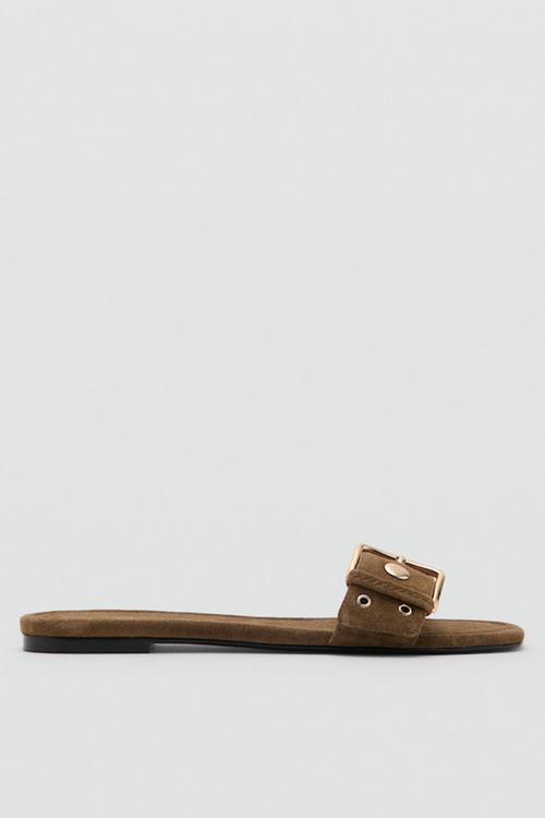 Buck slide - light/pastel brown