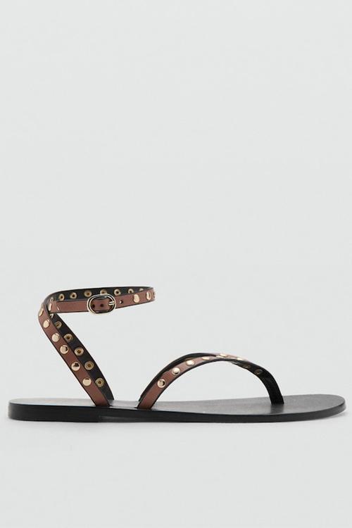 Sandra1 t-bar ankle strap - medium brown