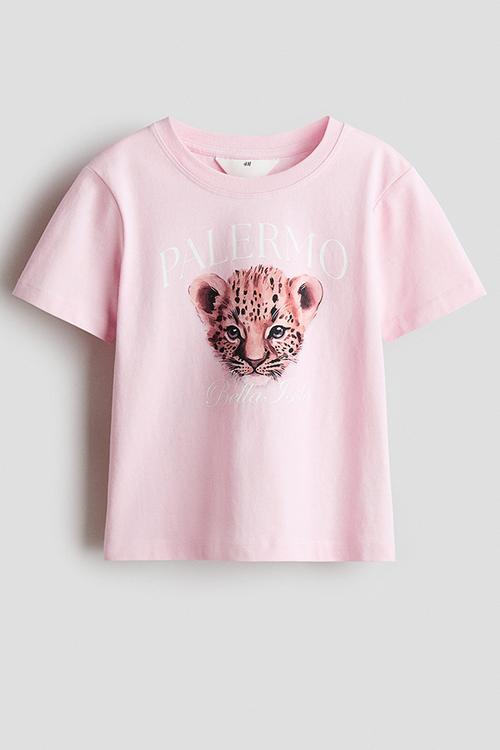 Printed T-shirt - pink/palermo