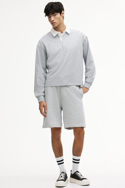 Relaxed fit shorts - light grey