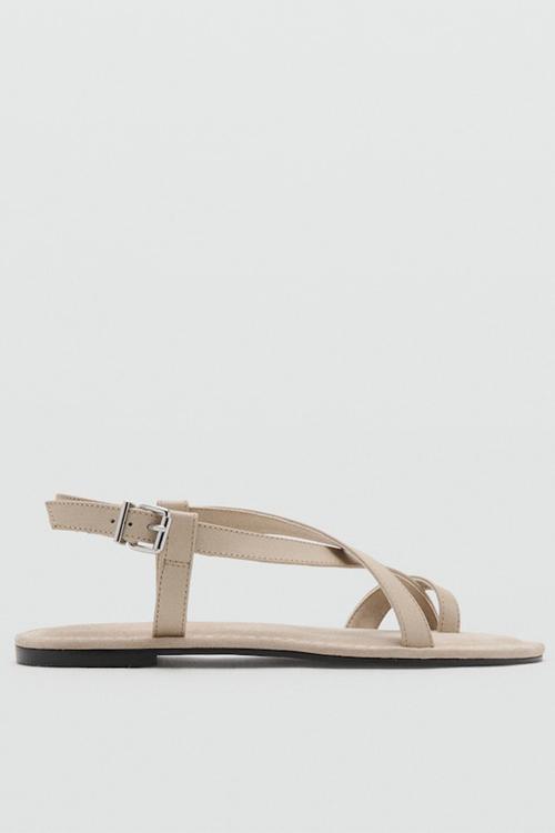Enne toe post slingback - neutral