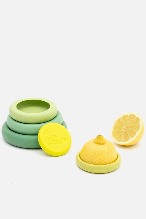 Food Huggers Silicone Airtight Food Covers Set of 5 - Sage Green