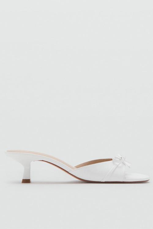 Boleo open toe mule - white