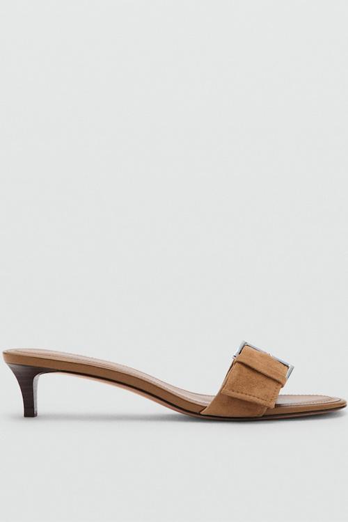 Ted open toe mule - light/pastel brown