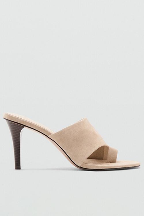 Fing open toe mule - neutral