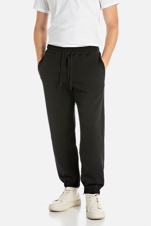 REGULAR-FIT TECH FLEECE JOGGERS - BLACK