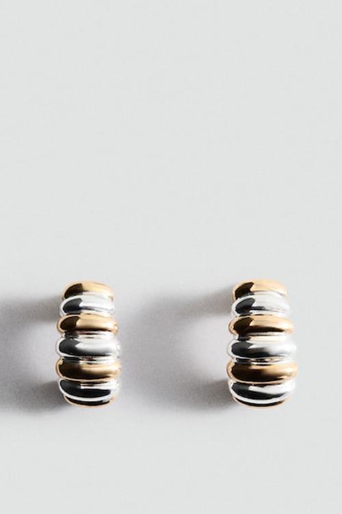 Bicolor Earrings - Gold