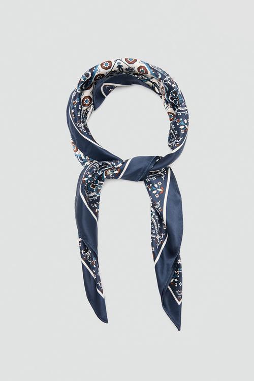 Hojas Kerchief - Navy