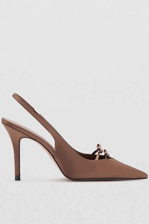 Laurel closed toe slingback - dark brown