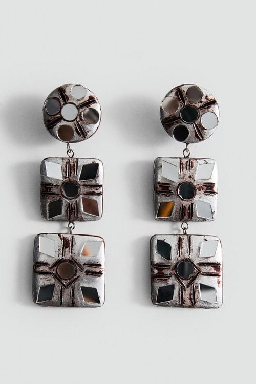 Tao Earrings  - Brown
