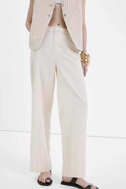 Trousers barrie - light beige