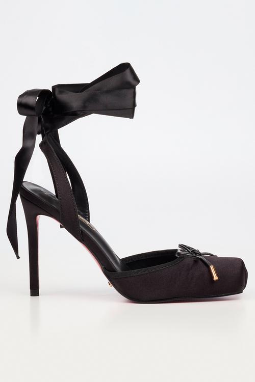 Adina 1 closed toe ankle strap - black