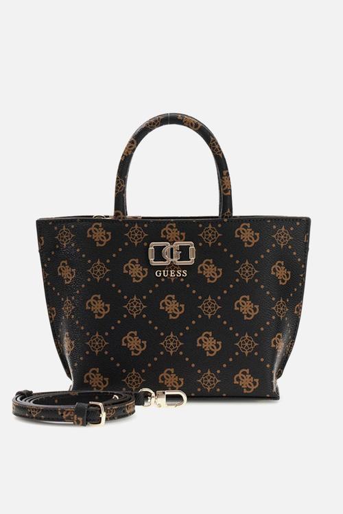 Emelie Logo Mini Tote Bag- Espresso Logo