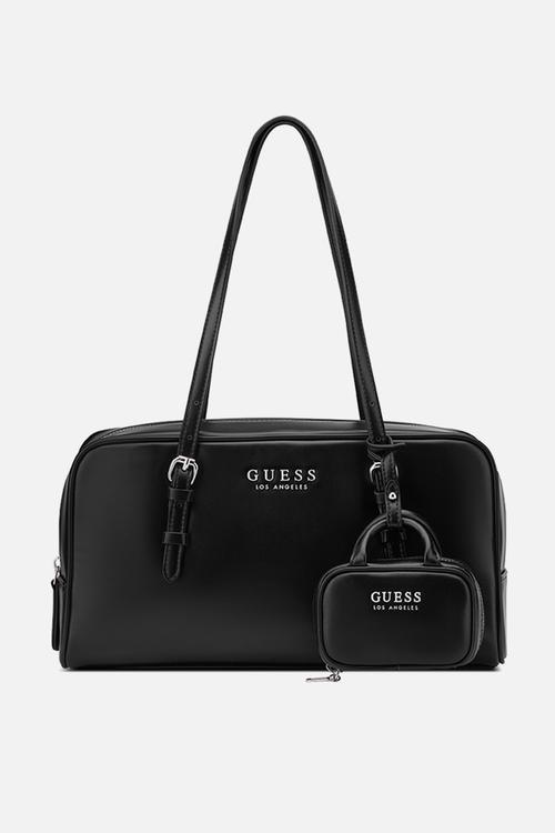 Justina Shoulder Satchel Bag- Black