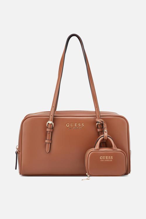 Justina Shoulder Satchel Bag- Cognac