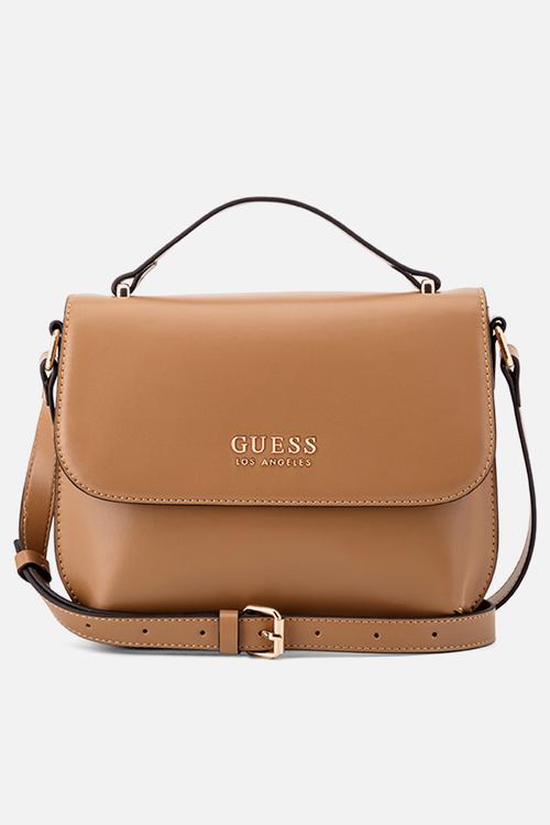 Spring Hill Convertable Crossbody Flip Bag- Saddle Tan