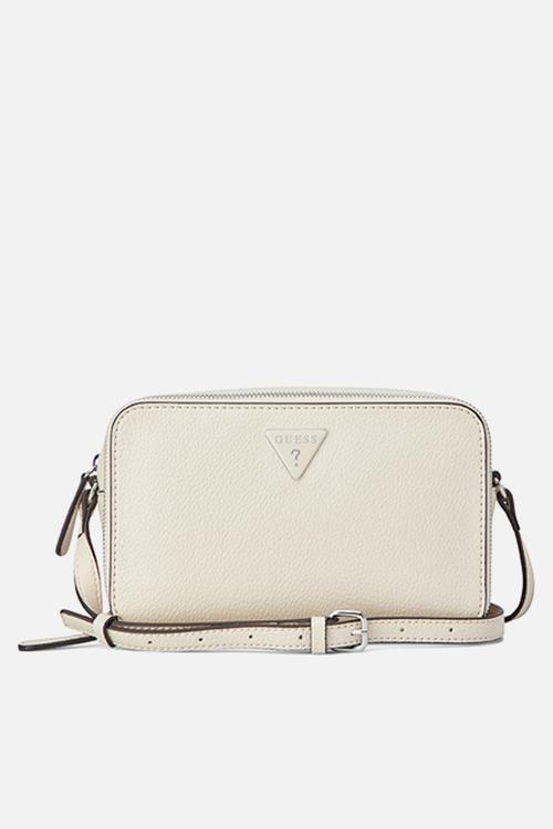 Lisa Mini Double Zip Crossbody Bag- Stone