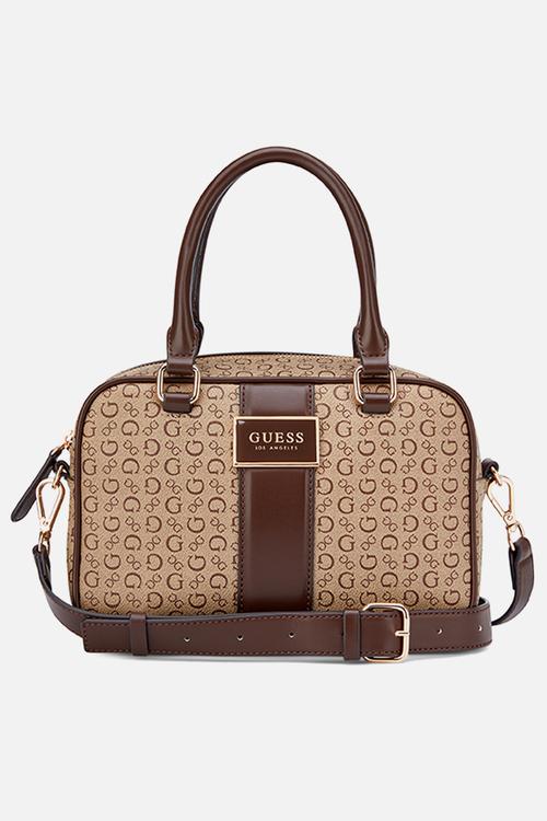 Isabella Box Satchel Bag- Walnut