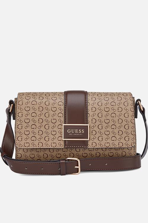 Isabella Flap Crossbody Bag- Walnut