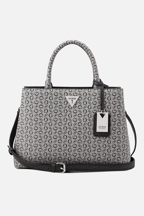 Jillian Satchel Bag- Black Multi