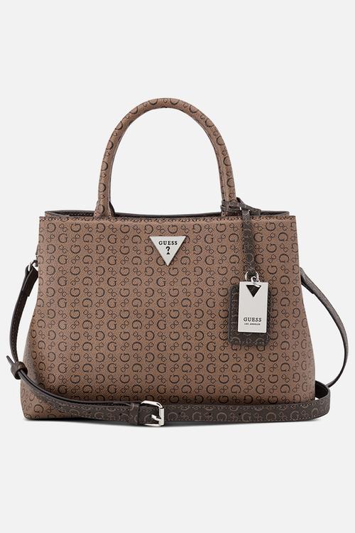 Jillian Satchel Bag- Cocoa Multi