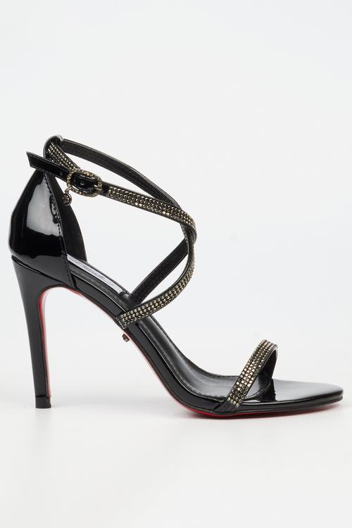 Jazz 44 open toe ankle strap - black
