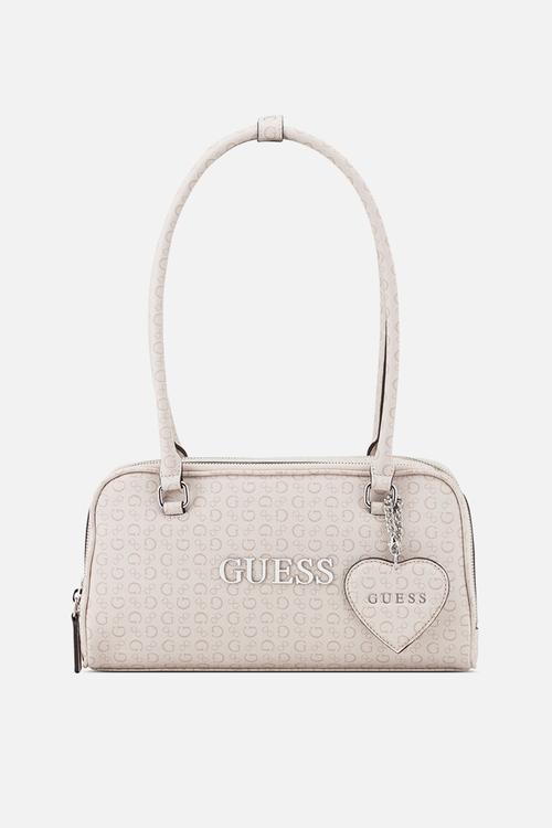 Carla Shoulder Satchel Bag- Almond
