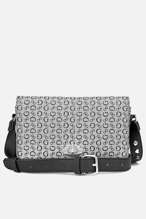 Burnaby Mini Crossbody Flap Bag- Black