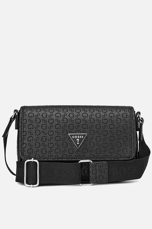 Viviette Mini Crossbody Flap Bag- Black