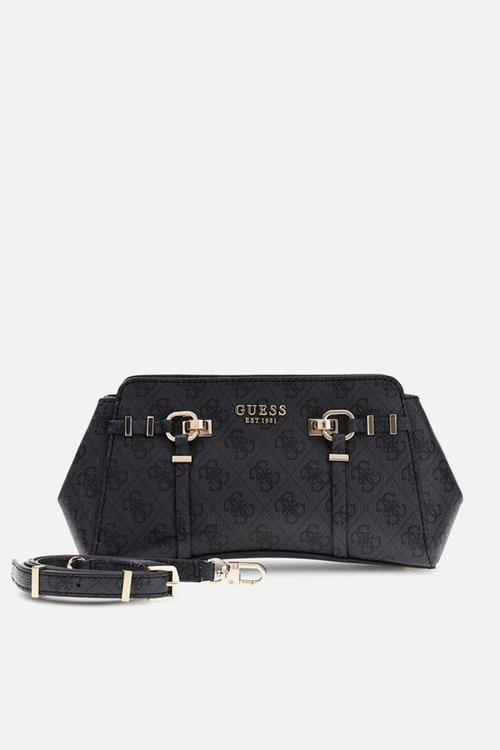 Leona Logo Girlfriend Crossbody Bag-Coal Logo