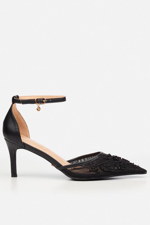 Rayna 1 closed toe ankle strap - black