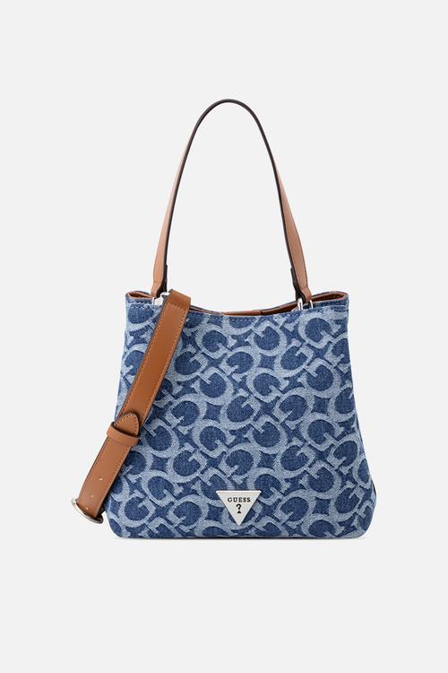 Wells Crossbody Bucket Bag - Denim