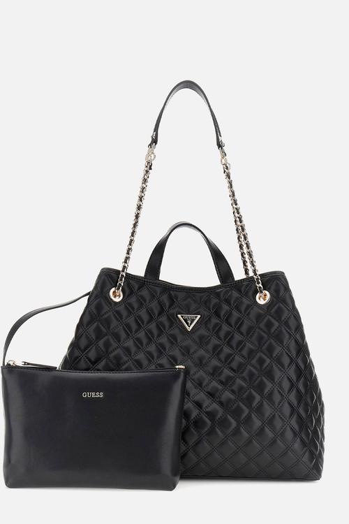 Giully Large 2 In 1 Tote Bag-Black