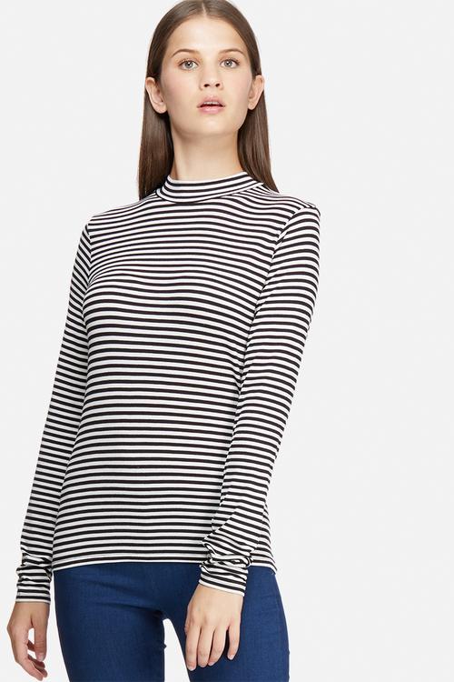 Spirit stripe roll neck