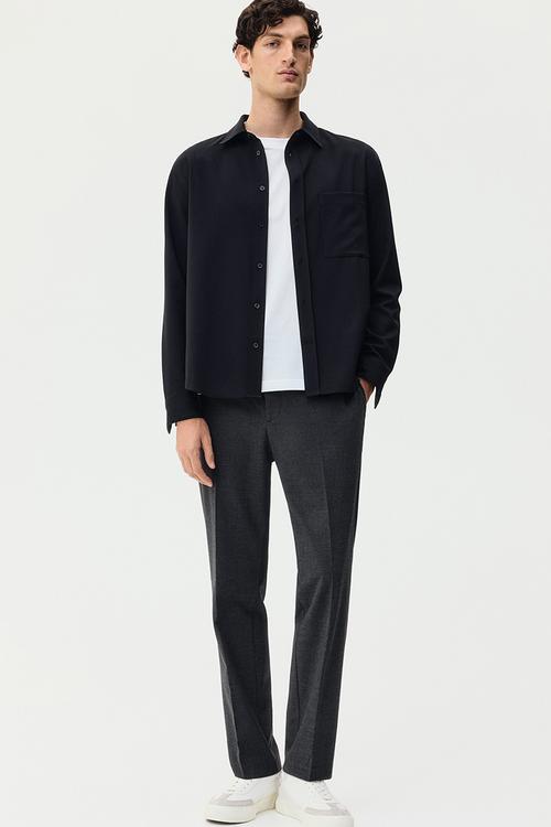 Slim fit tailored joggers - dark grey