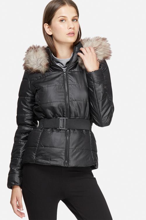Isabel belted nylon jacket