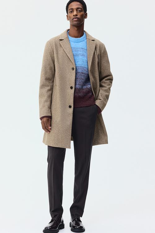Single-breasted coat - beige