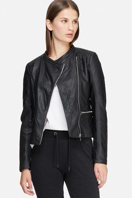 Anika faux leather biker jacket