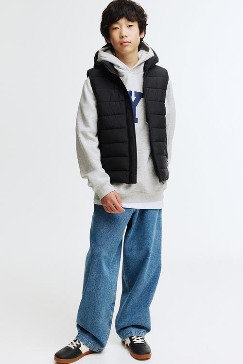 Puffer gilet - black