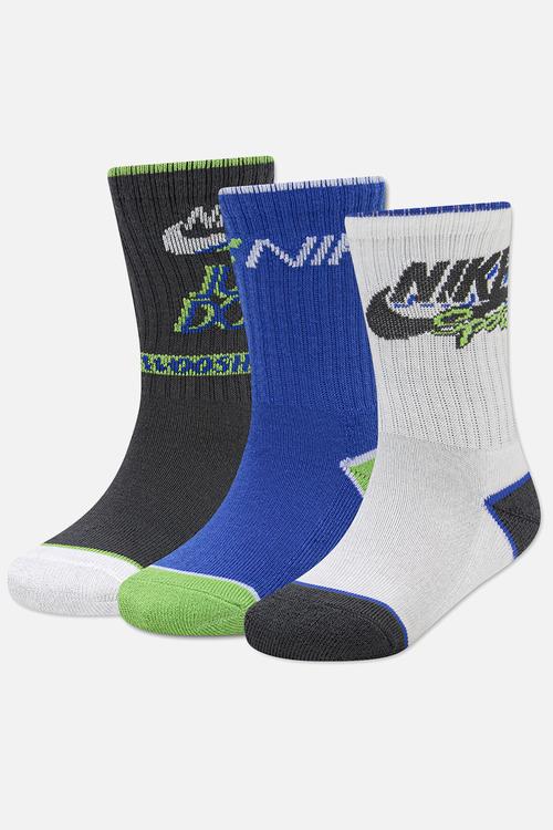 Nhb 3Pk Victory Lap Crew Sock - Dk Smoke Grey