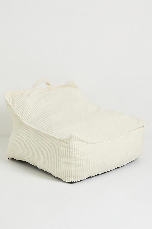 Corduroy lazy sofa - beige