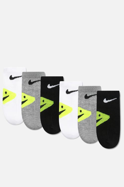 Nhn Infant 6Pk Nike Smiley Ank - White