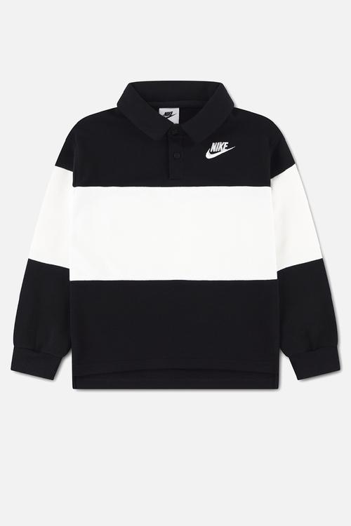 Nkn Club Ft Lbr Ls Rugby Polo - Black