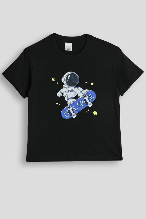 Astro graphic tee - black